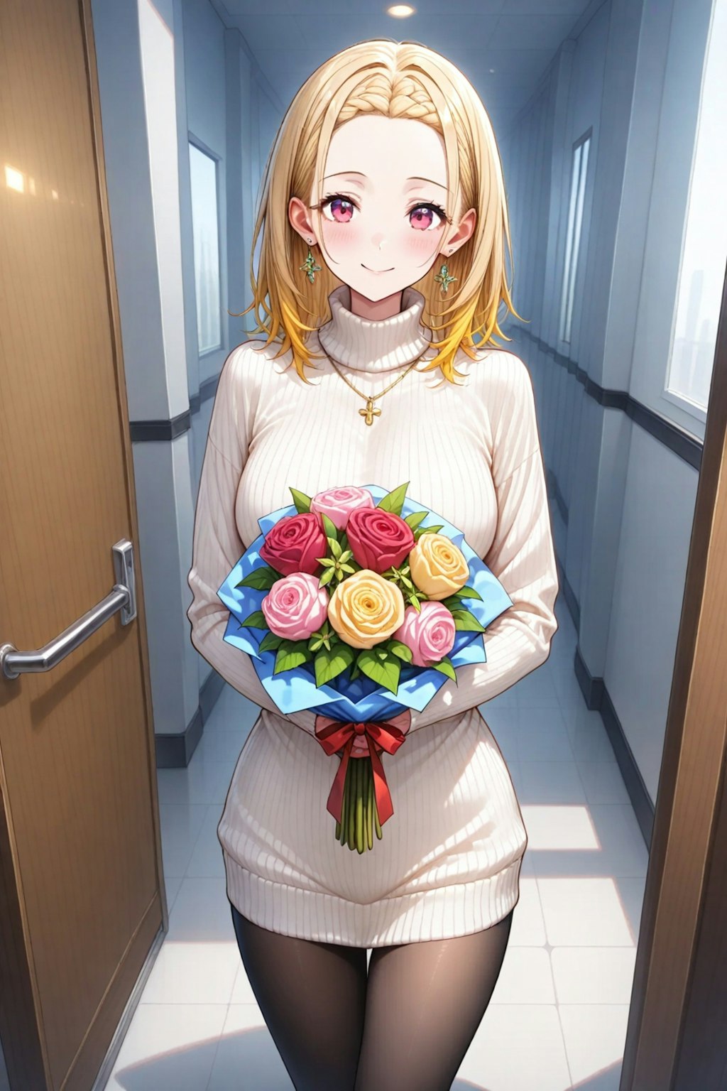 花束の女性💐