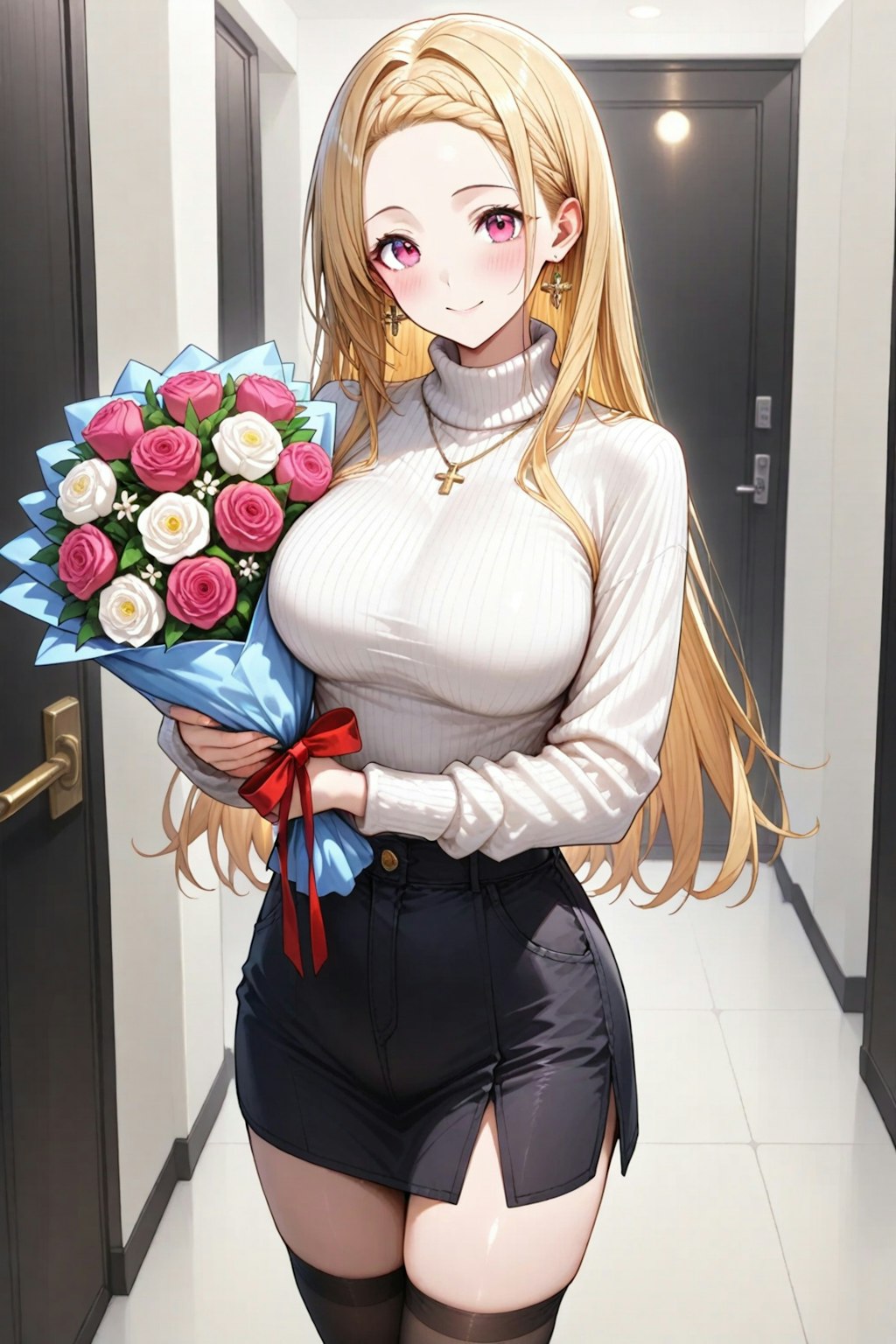 花束の女性💐