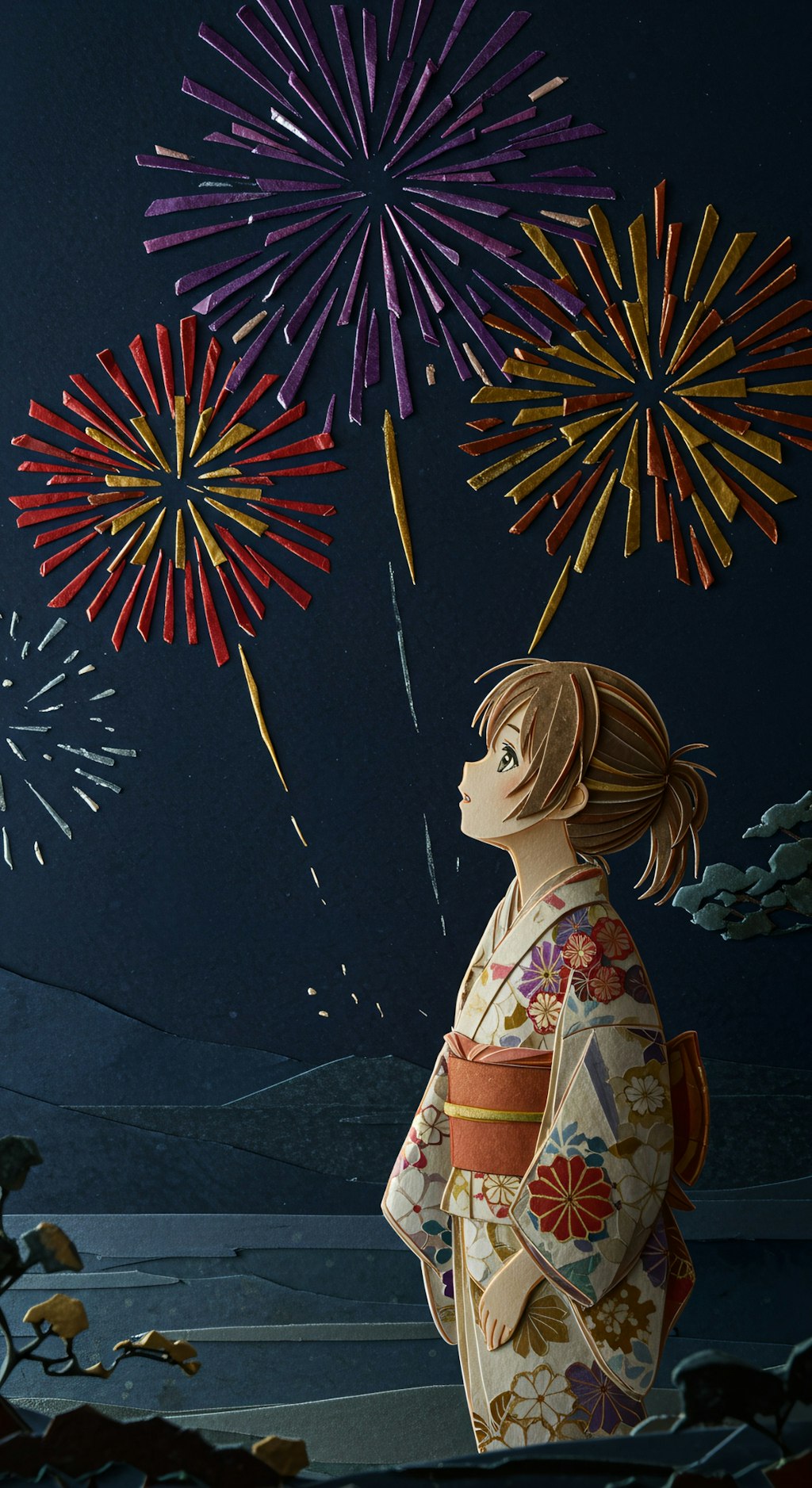 Yukata and Fireworks