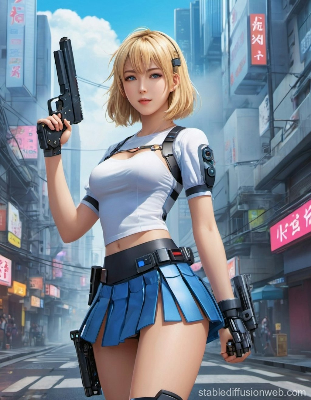 銃を持つ少女