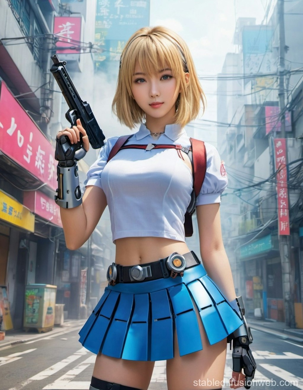 銃を持つ少女