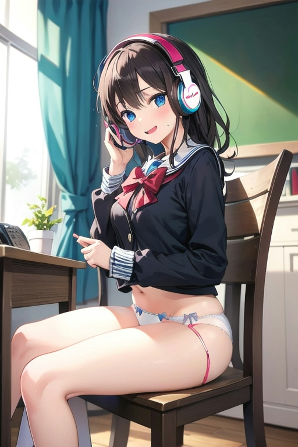 Headphones girl