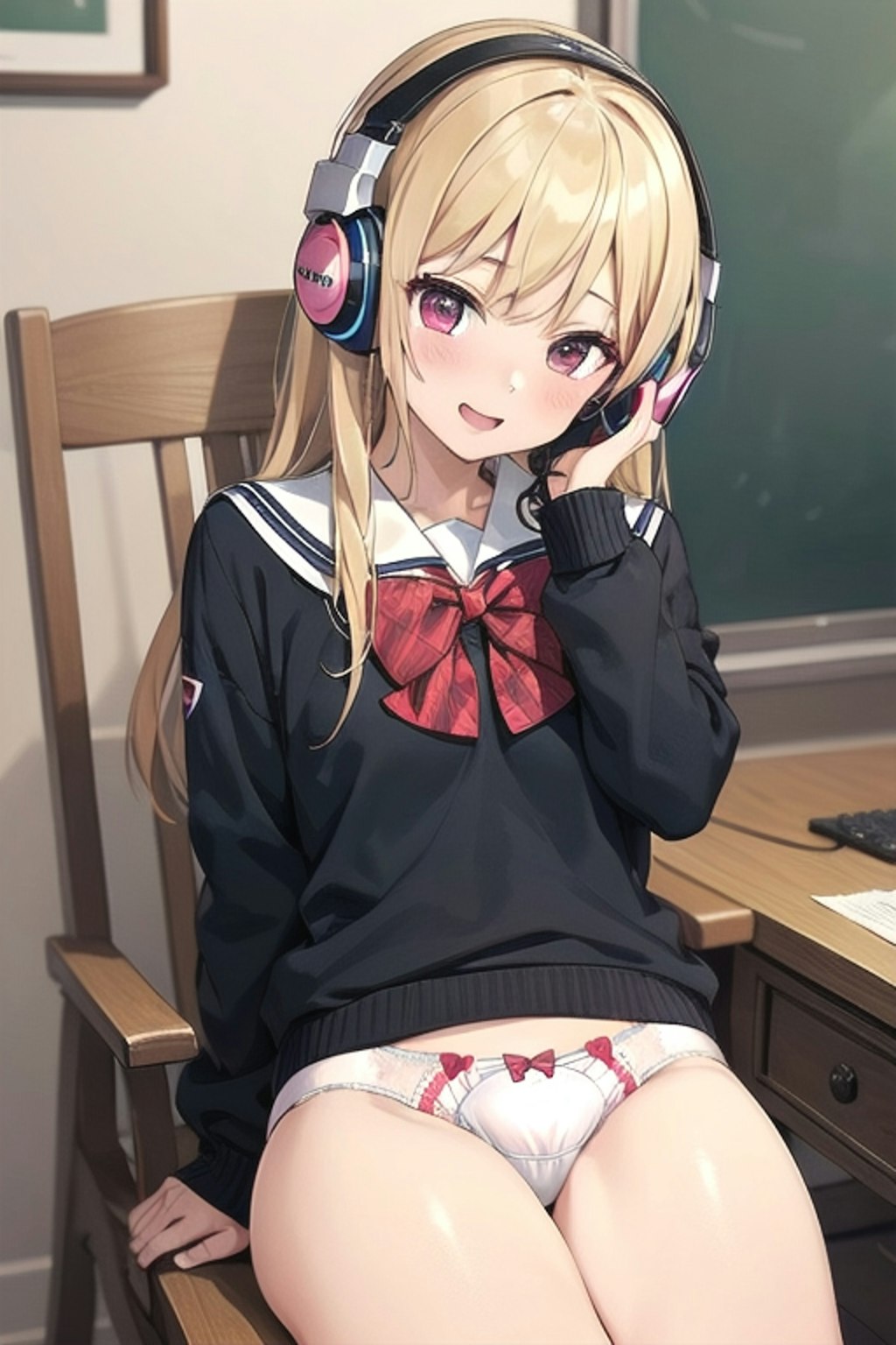 Headphones girl