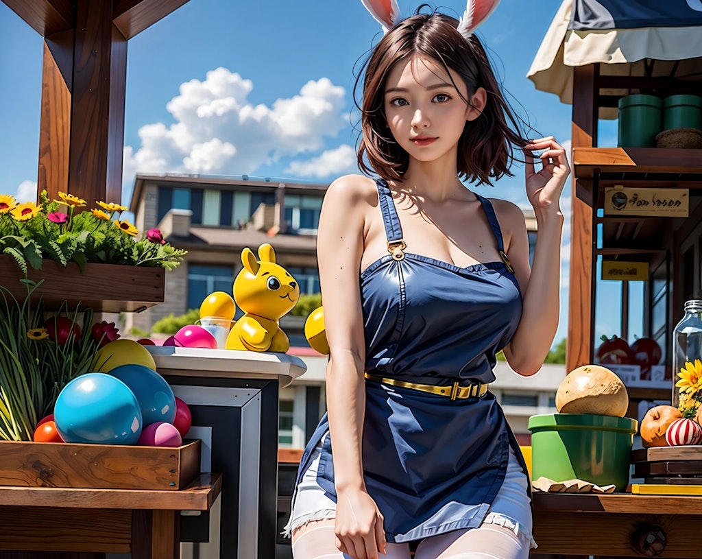 (ミスにより再掲) うさみみの雑貨店看板娘