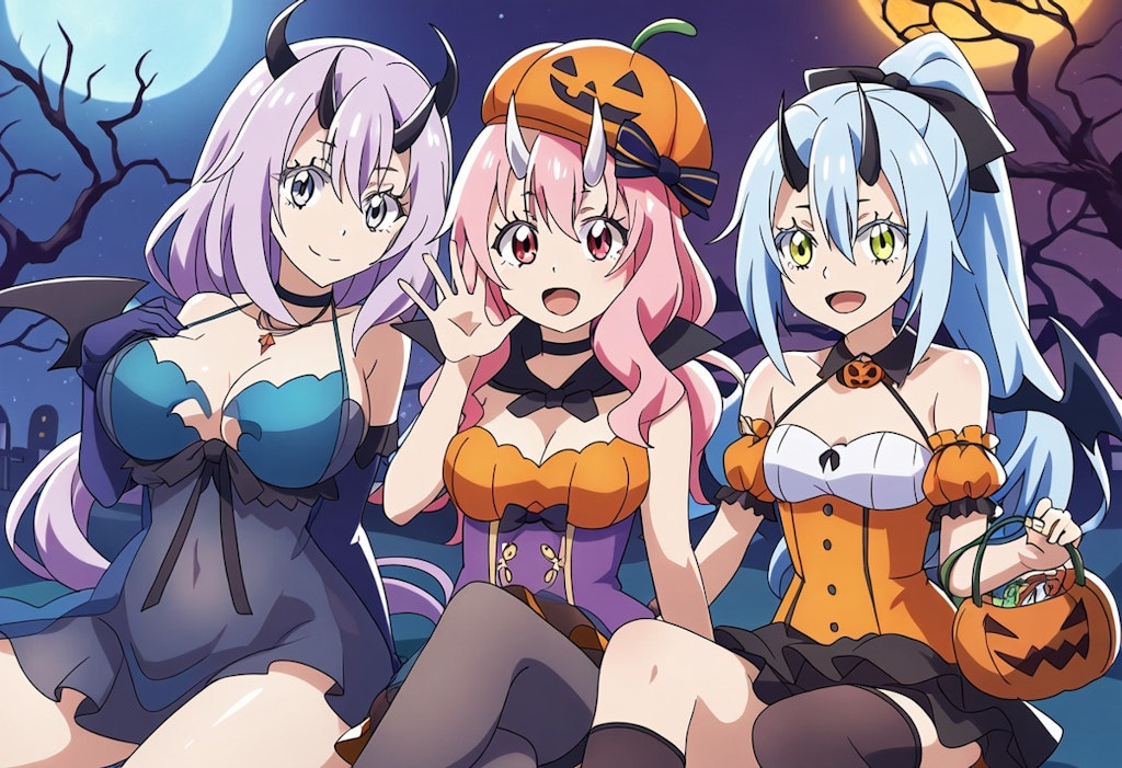 転スラ　リルム　シュナ　シオン　ハロウィン