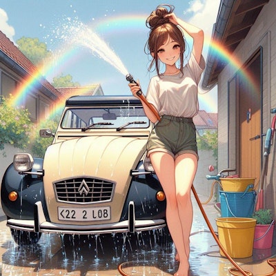 夏の洗車