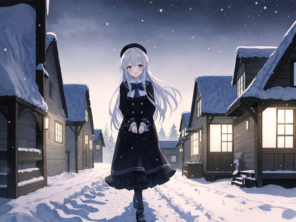 雪が降る夜