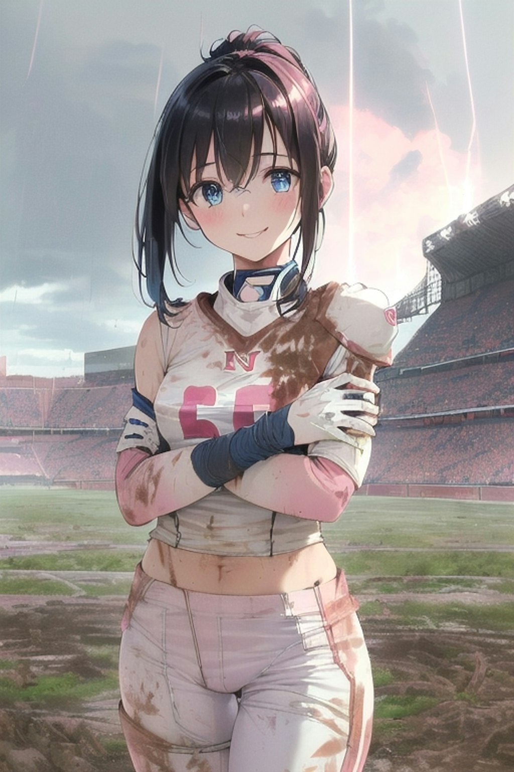 🏈泥まみれの女子アメフト 70