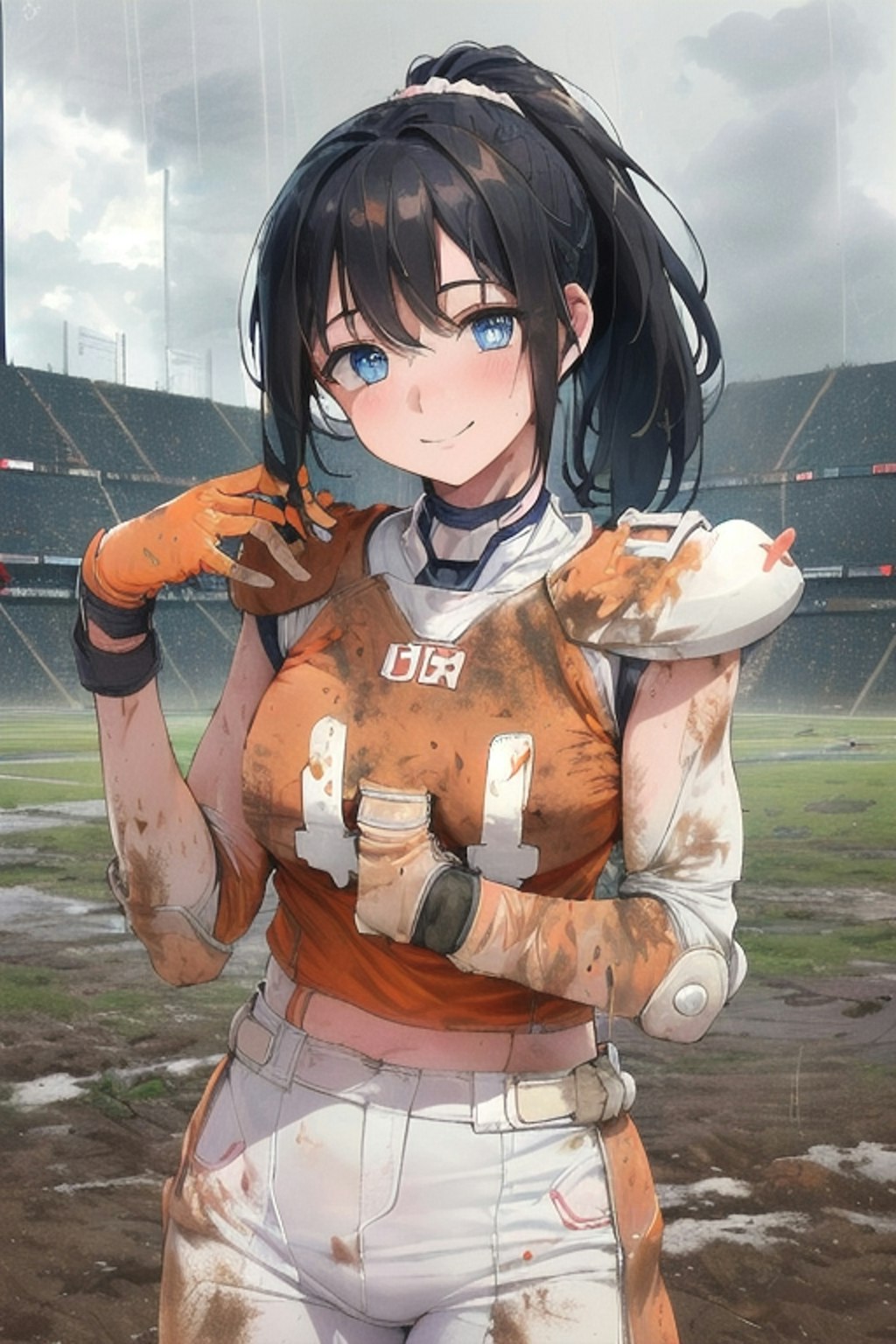 🏈泥まみれの女子アメフト 70