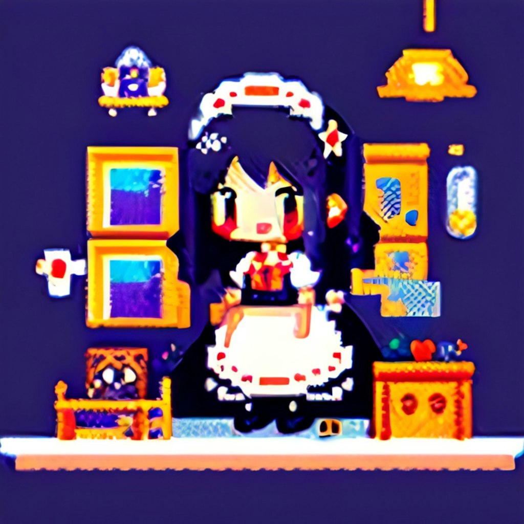 (20word)ドット絵メイドさん(9語)