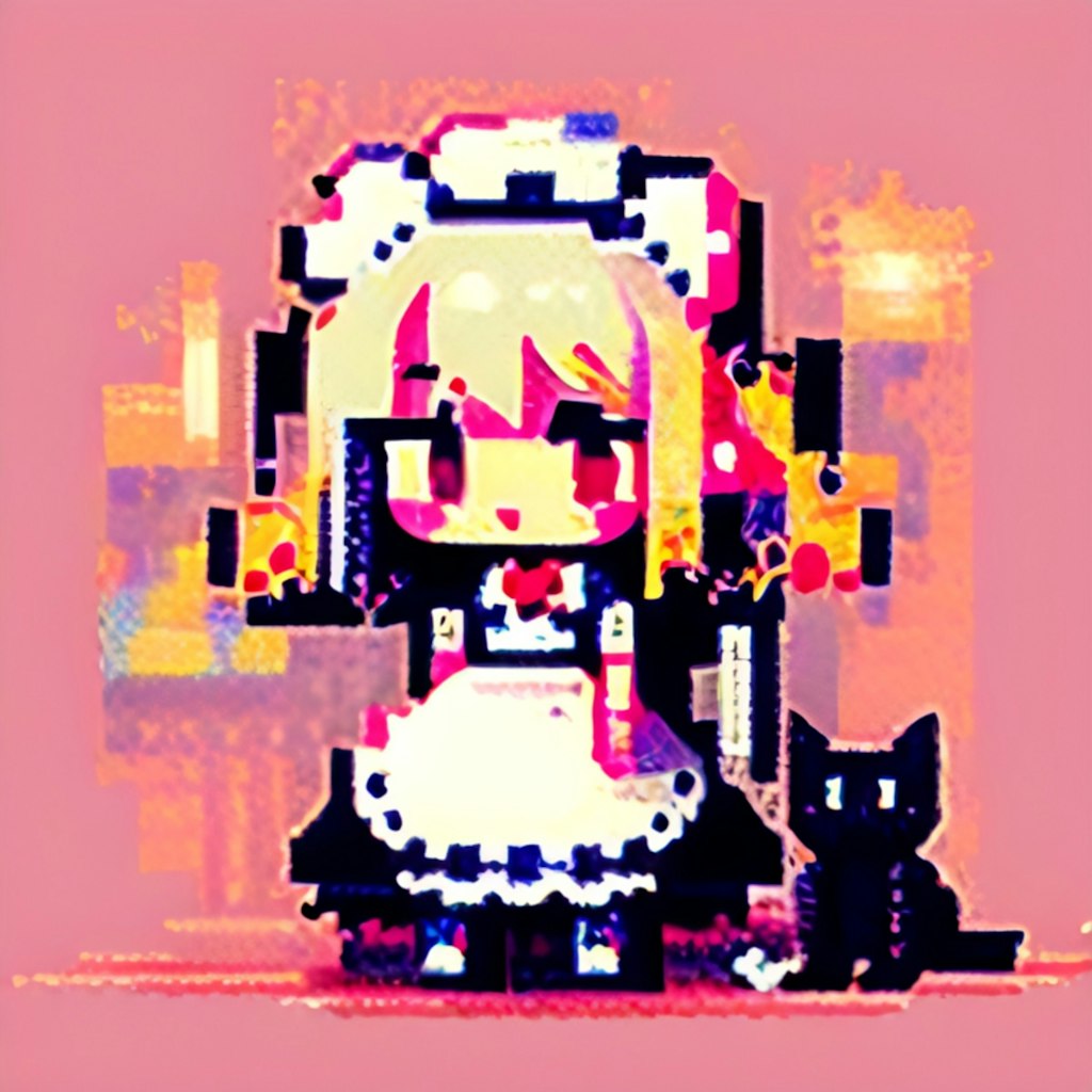 (20word)ドット絵メイドさん(9語)