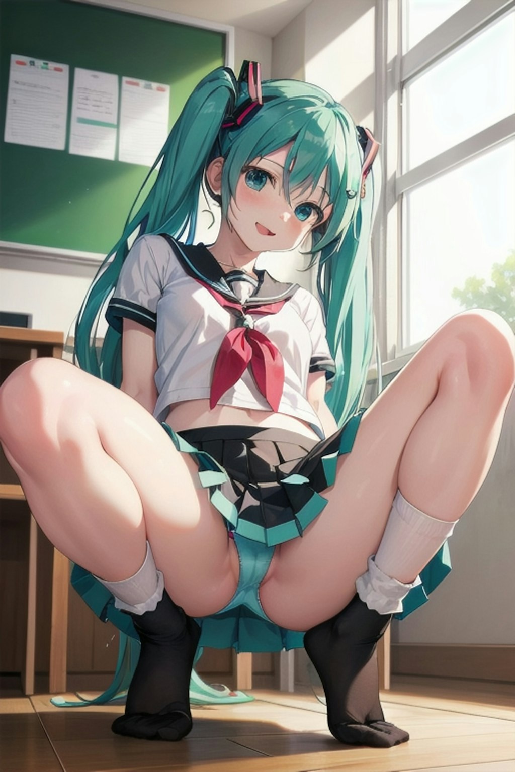 初音ミクセーラー服で