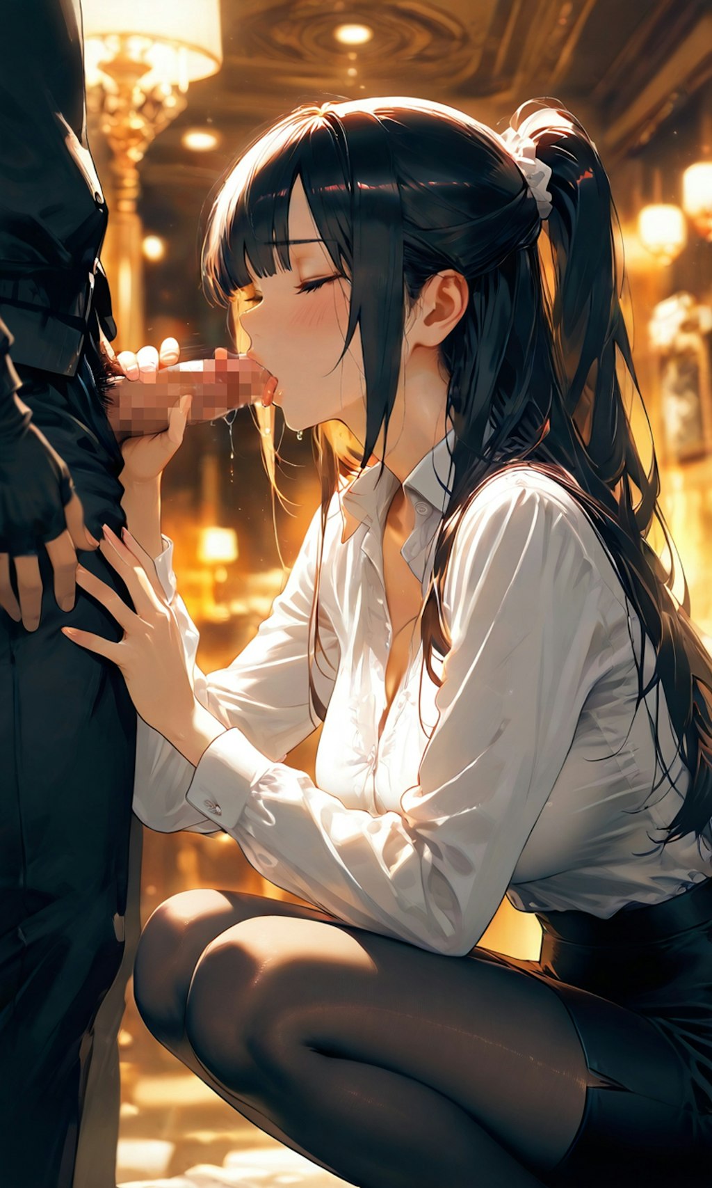ミスを謝罪するOL