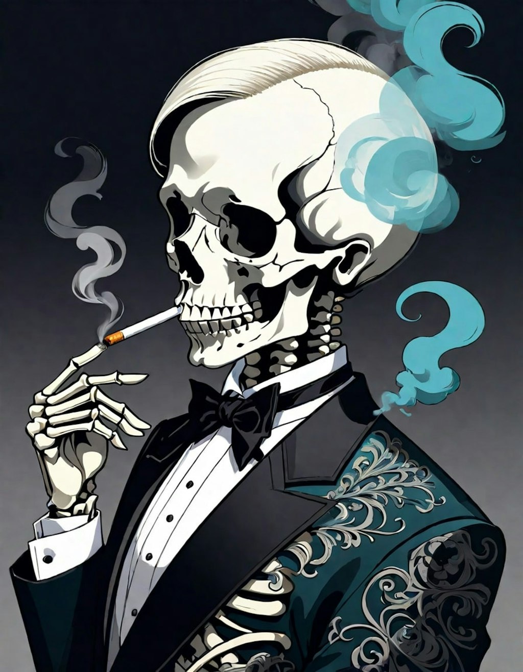 smoking dead