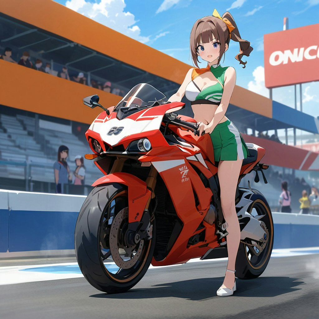 レースクイーンでもバイクに乗りたい