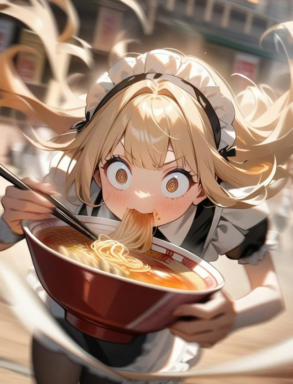 供養 オブ ラーメンおダッシュメイドちゃん🍜🍜