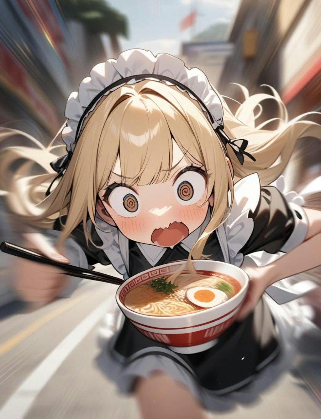 供養 オブ ラーメンおダッシュメイドちゃん🍜🍜