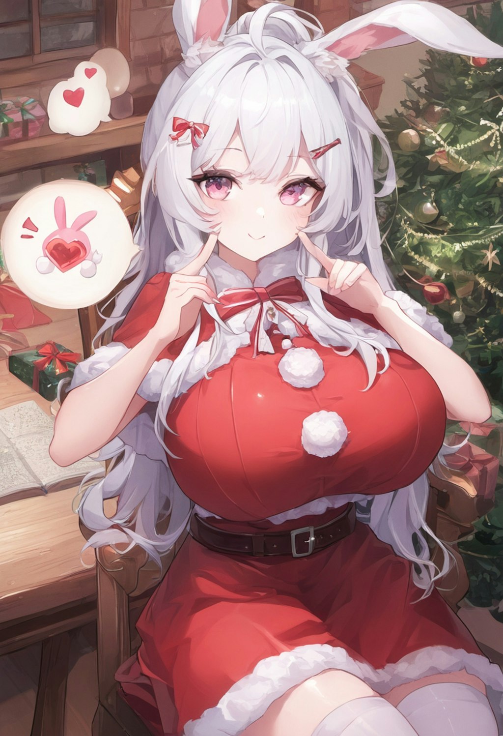 クリスマスのうさちゃん