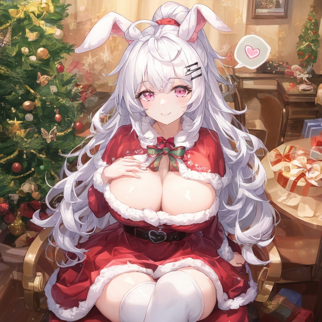 クリスマスのうさちゃん