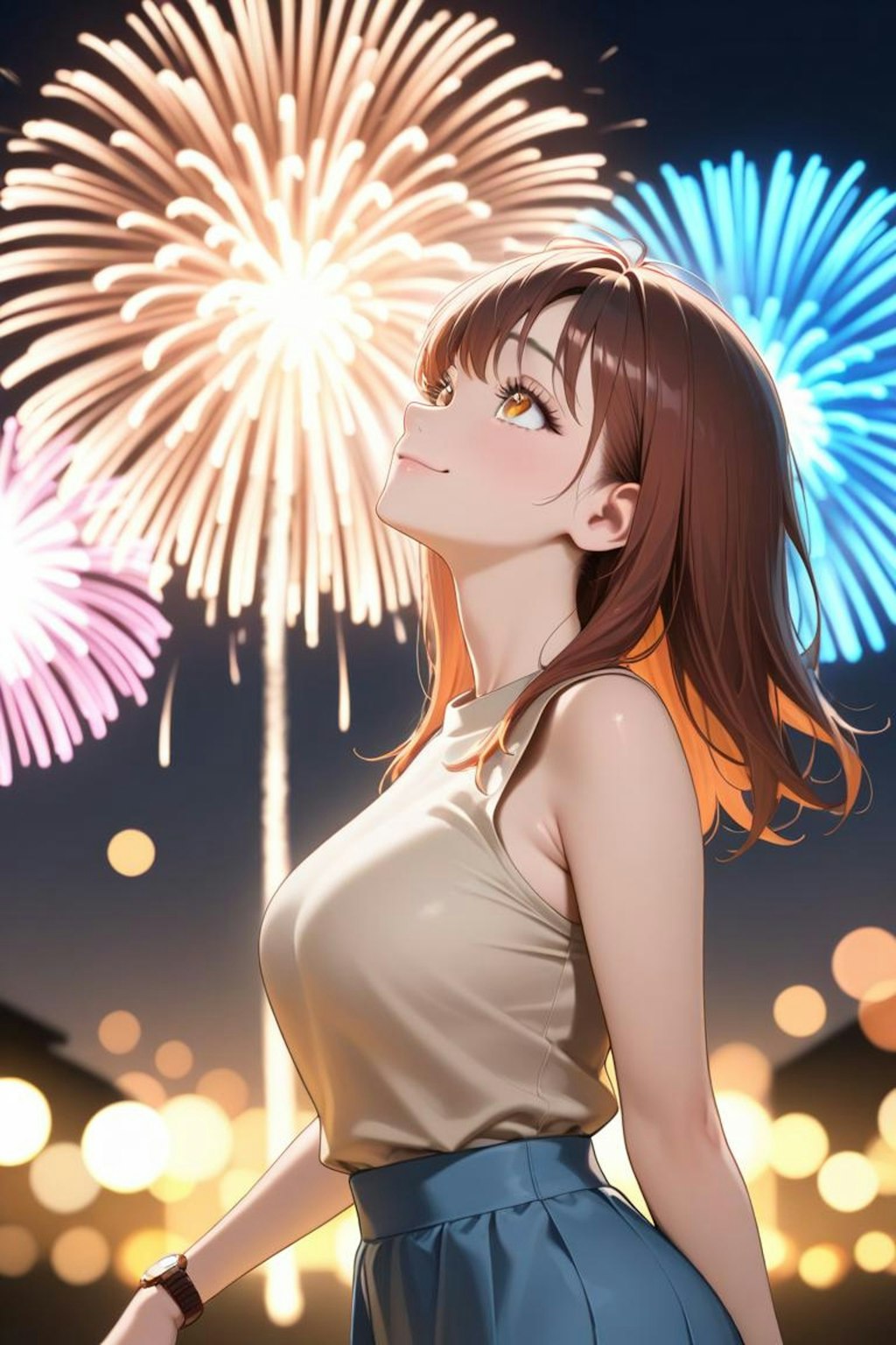 花火綺麗だね