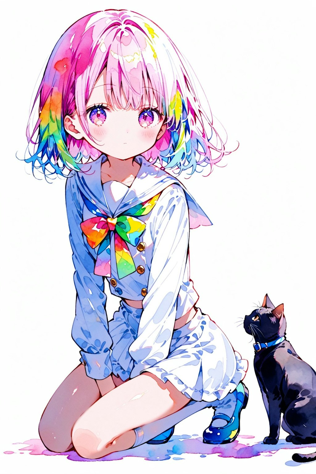 セーラー服と黒猫(HALO)