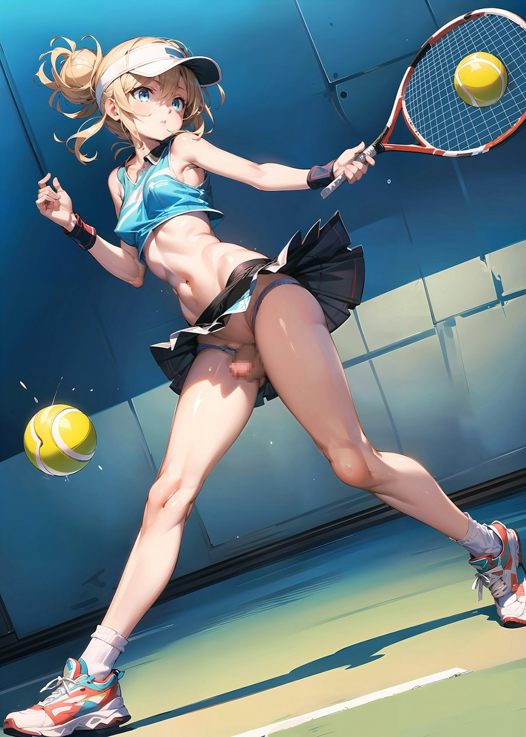 男の娘 forehand テニス