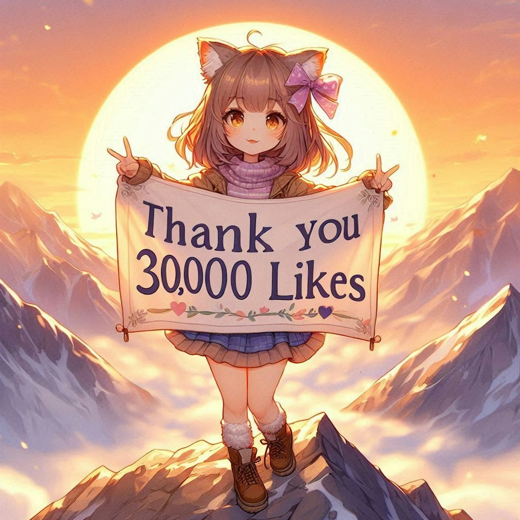 みんな！ありがとう♡30000いいね達成！！