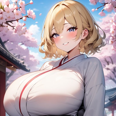 桜の満開