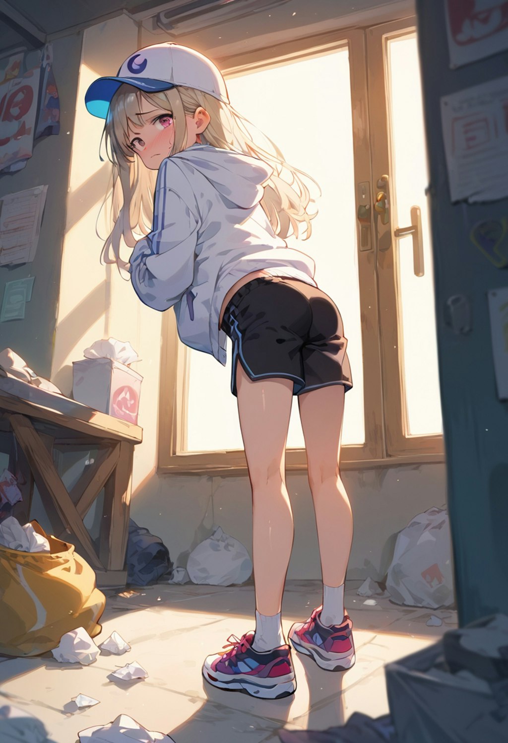 汚部屋に住む少女