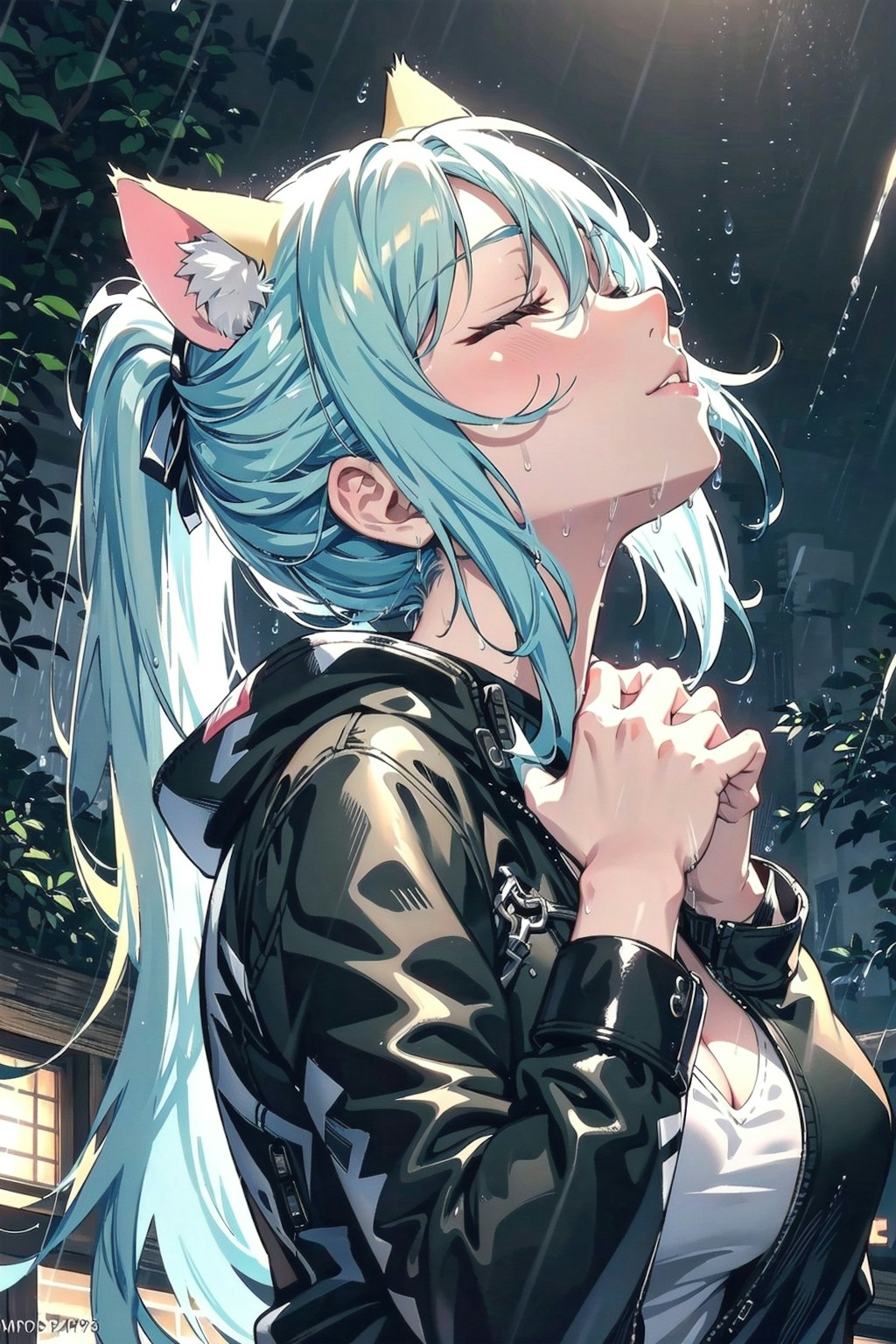 雨の日キス顔選手権💋💕