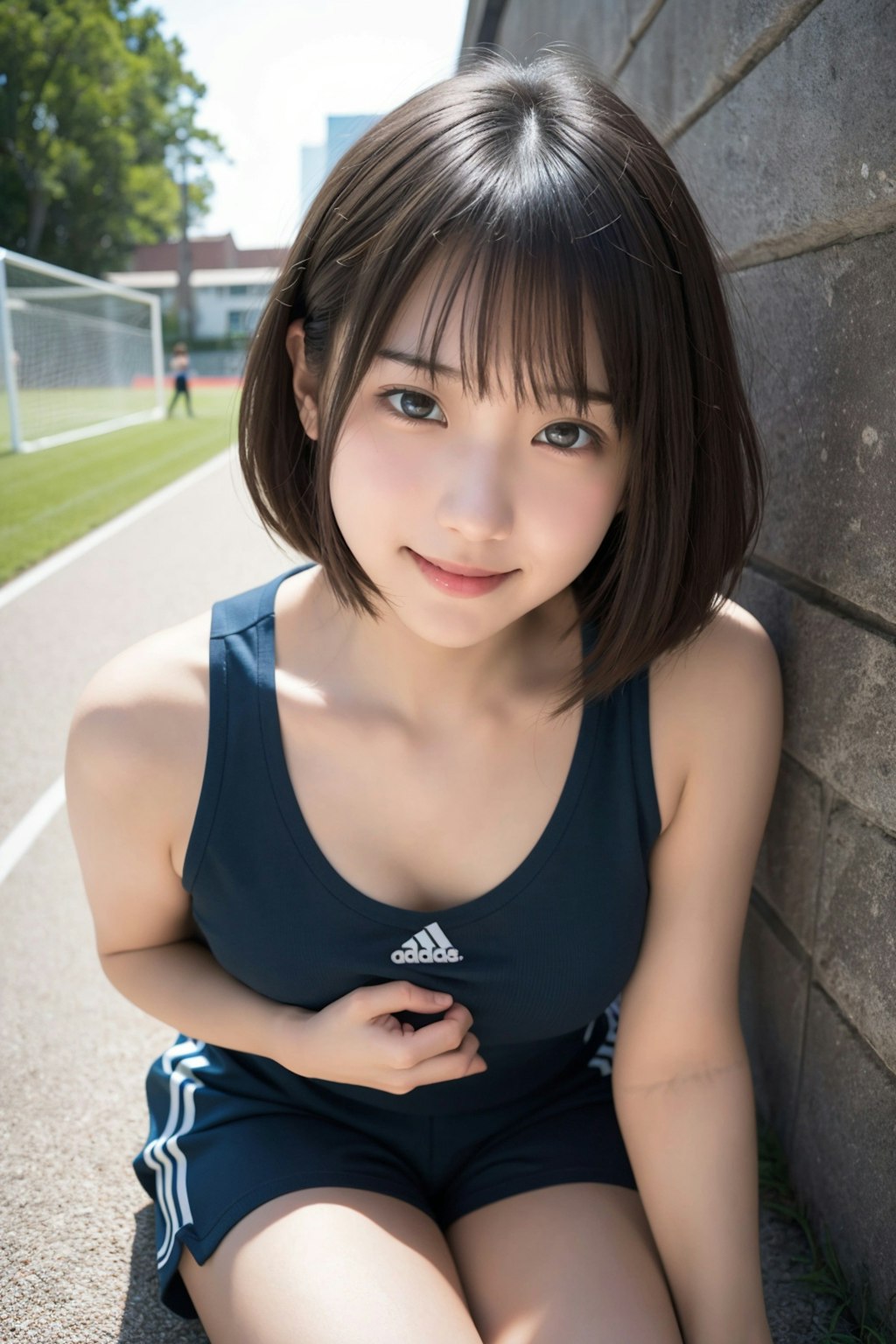 スポーツウェアを着ている女性いろいろ