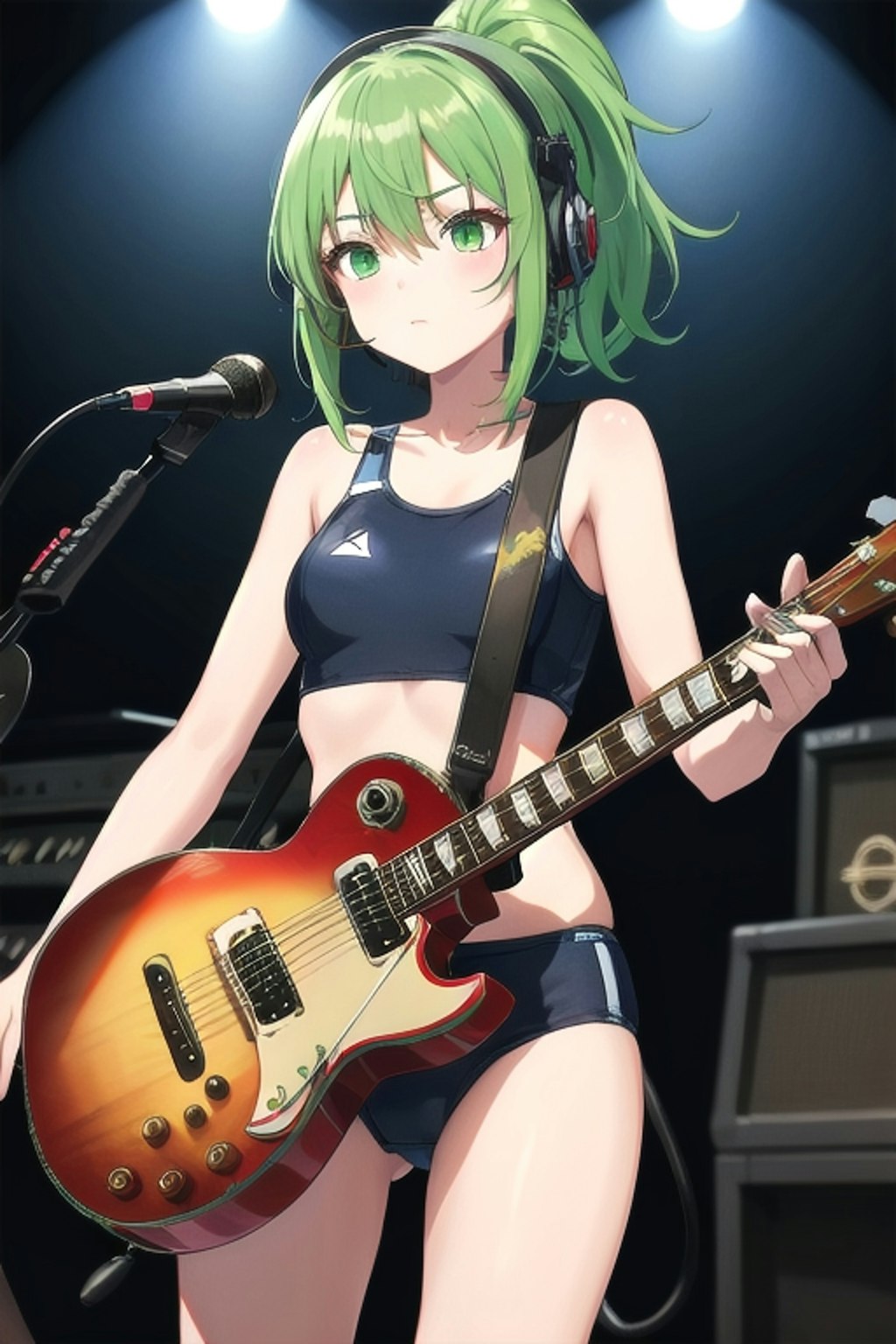 テンション上がって脱いだギタリスト