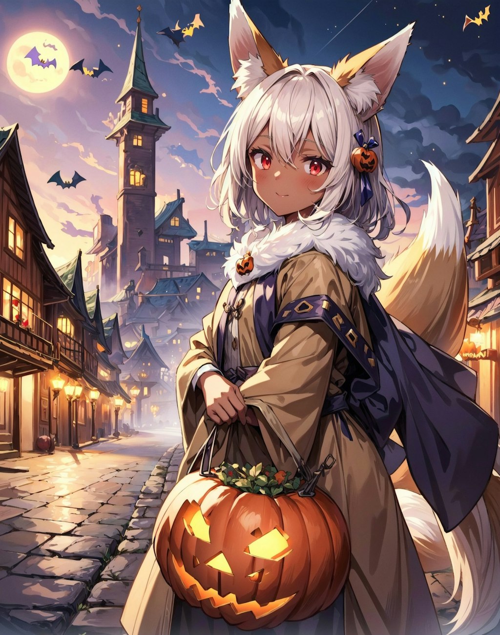 ハロウィン狐娘