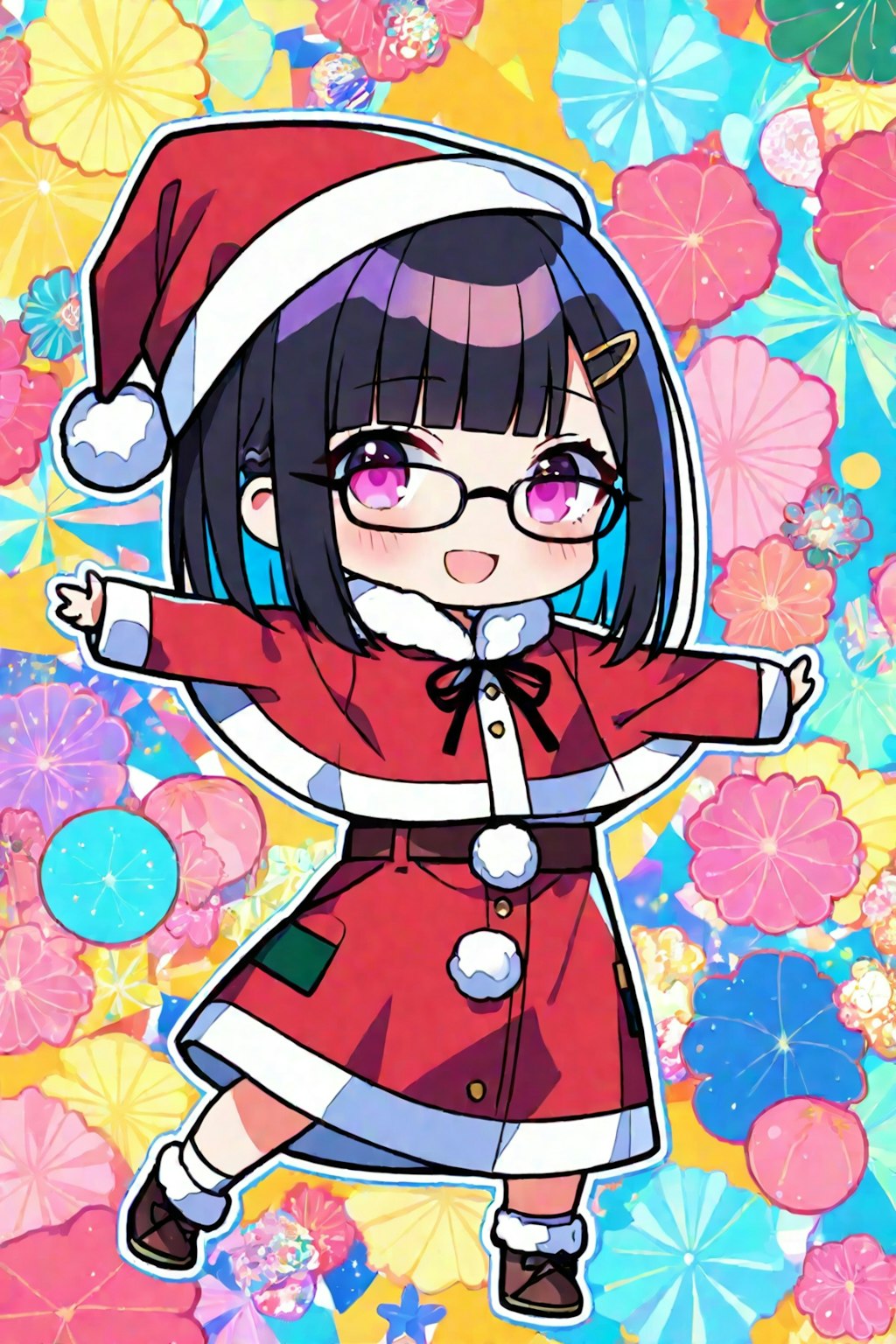 ポスターなメガネちゃん👓🎅✨