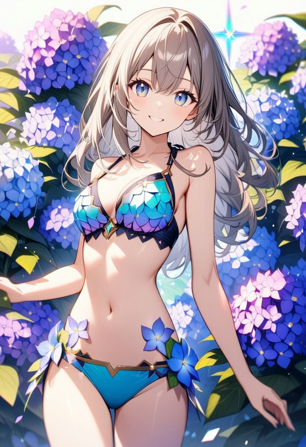 紫陽花ビキニ