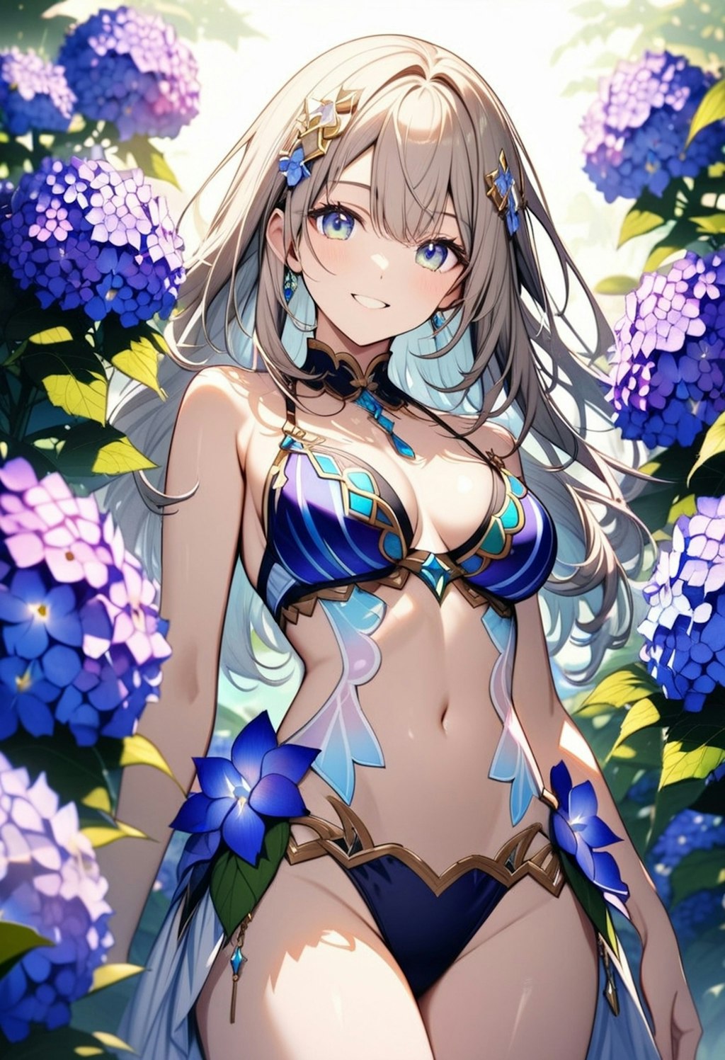 紫陽花ビキニ