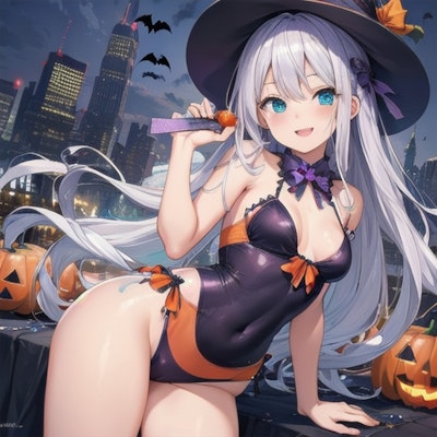 ハロウィン魔女っ子