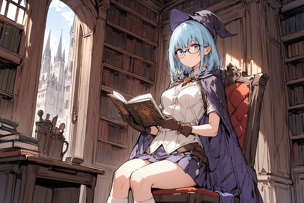 読書中