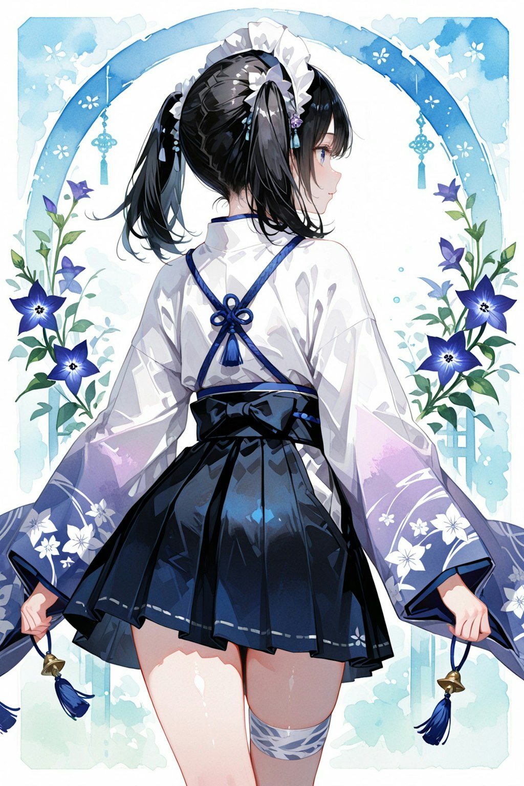 ツインテ和メイドさん
