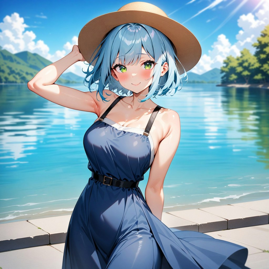 夏の湖畔