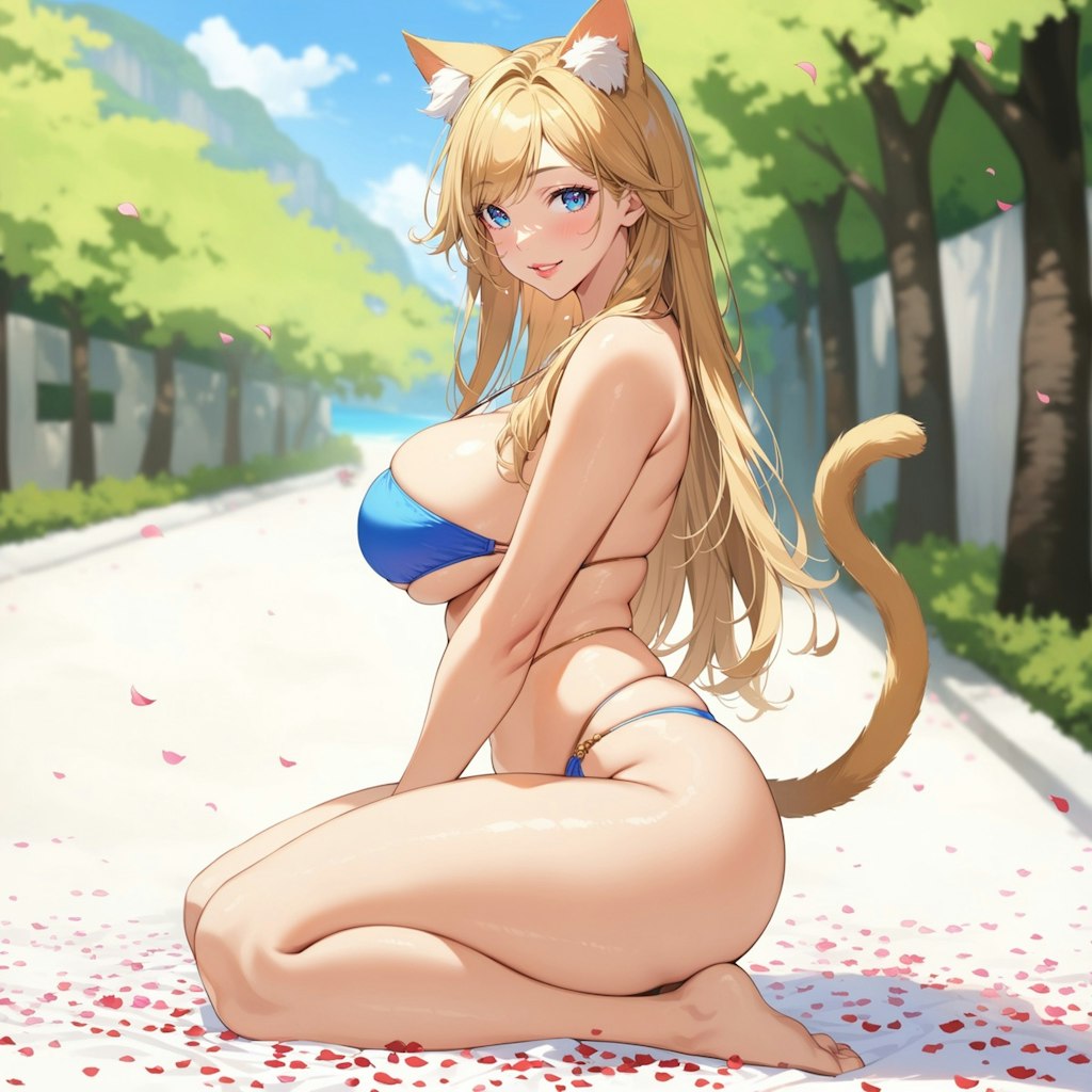 Hot spring neko