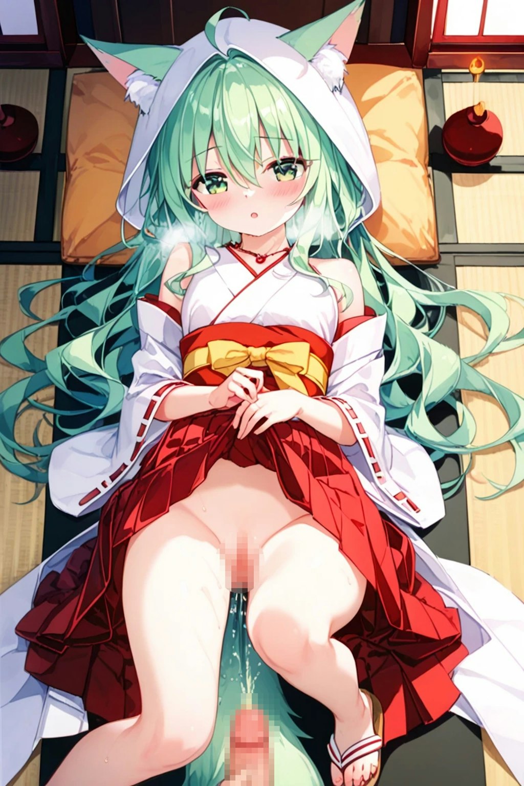 みぞれちゃんの下半身にぶっかけ