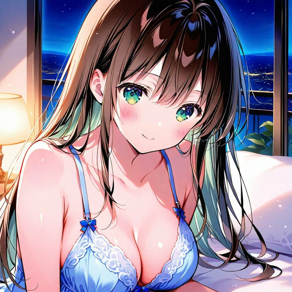 さわやかな水色下着