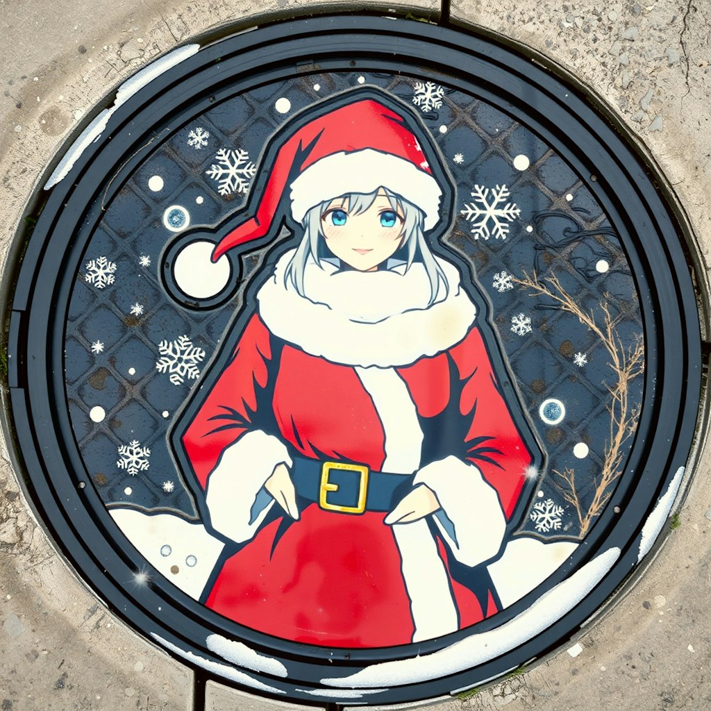 マンホール（クリスマスVer.）