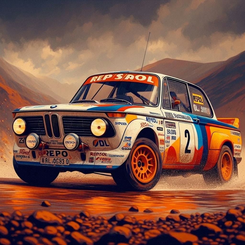 レプソルカラーBMW 2002ラリーカー