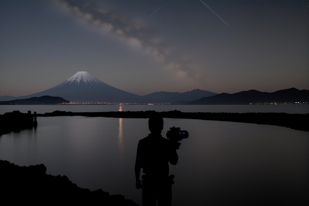 江の島から小田原方面を撮影したのだけど、キツイっす。街の明かりが全部消えれば長時間露光イケそうな気がするのだけど、とりあえず撮影すんべの巻