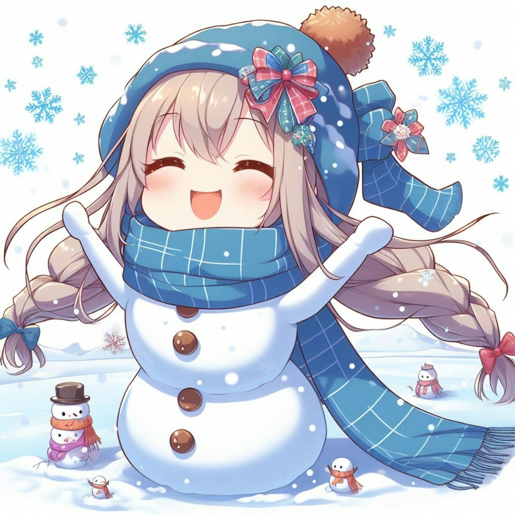 コンセプト画像集1　雪だるま娘