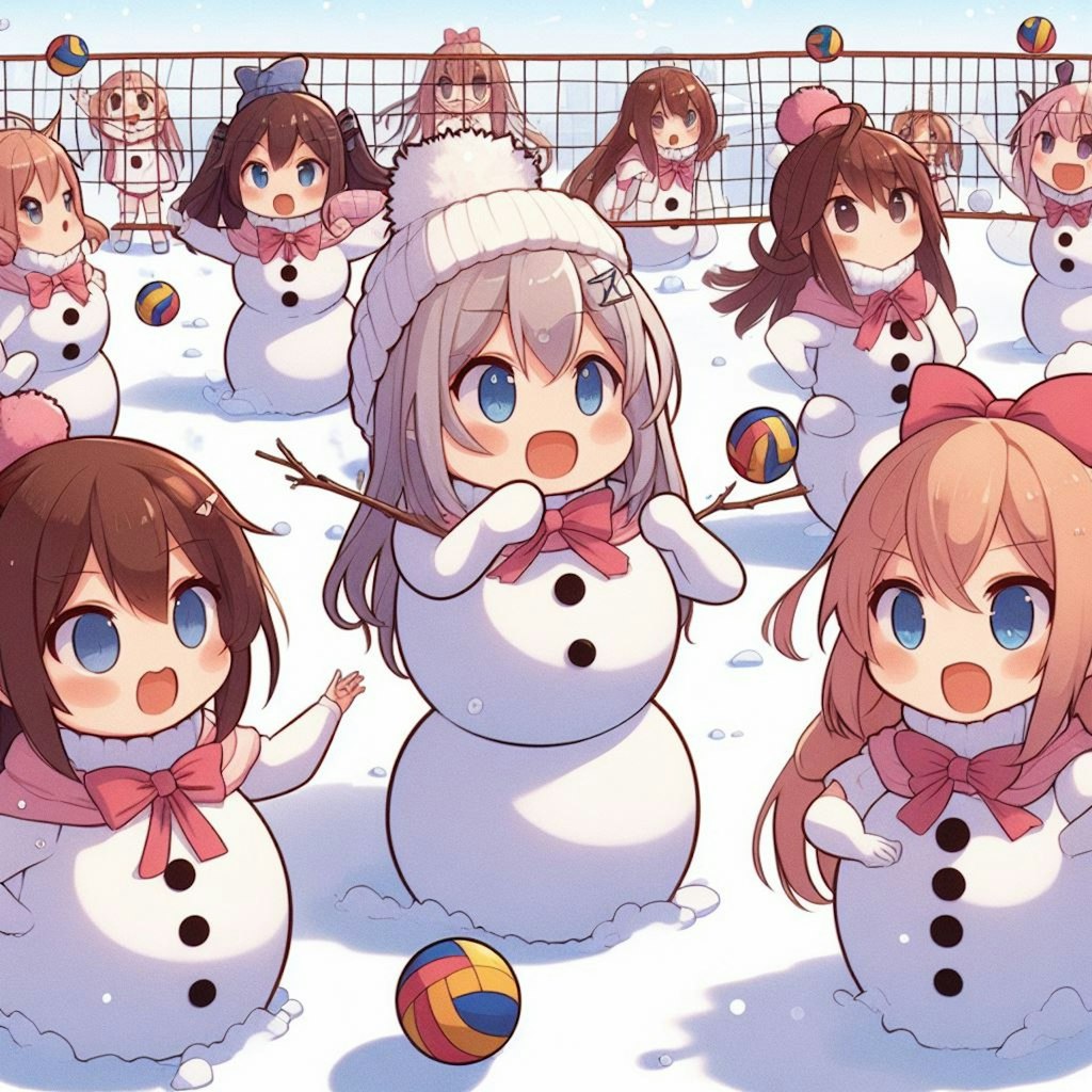 コンセプト画像集1　雪だるま娘