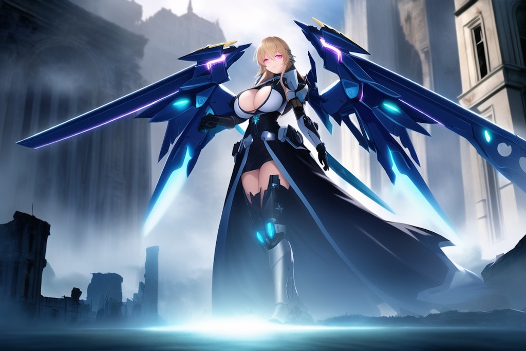 WING UNIT GIRL 37 (gothic style)