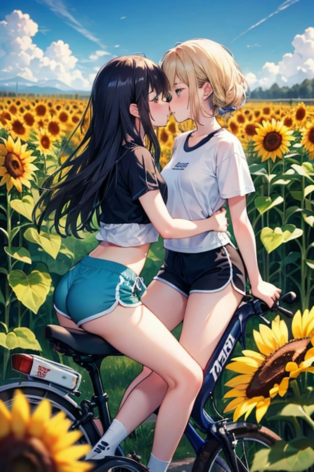 百合サイクリング、向日葵２